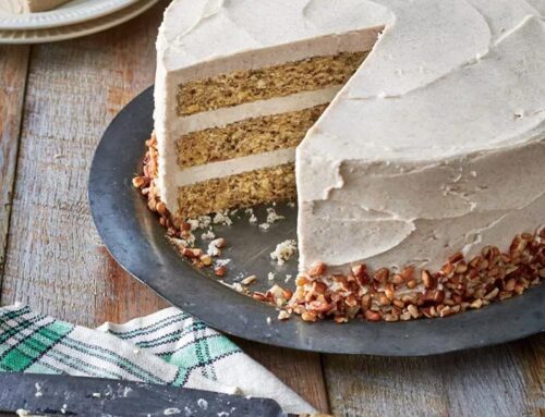Butter Pecan Layer Cake with Browned Butter Frosting Recipe